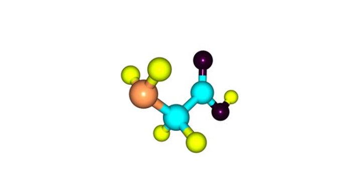 甘氨酸分子旋转视频全高清