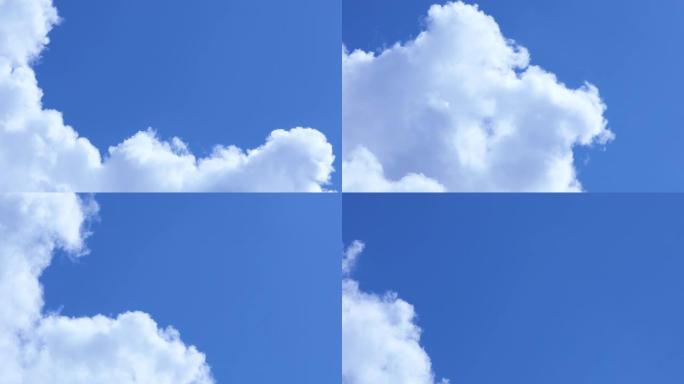 美丽的蓝天背景与云。