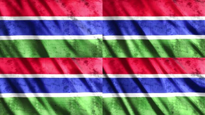 冈比亚国旗乏味的东西