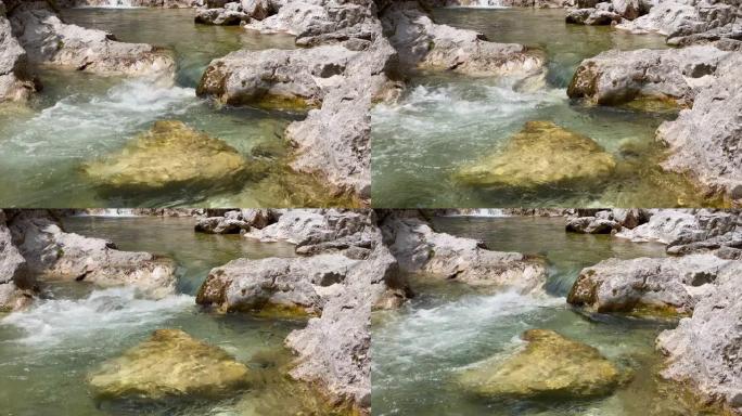 山河溪水河水石头