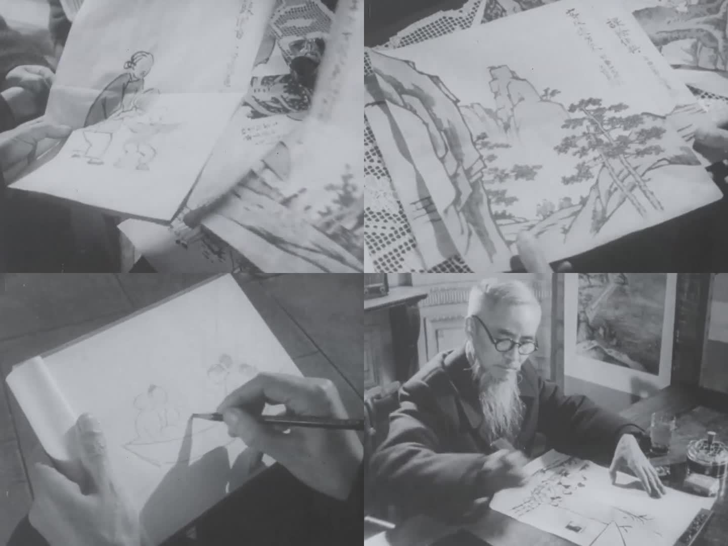 60年代 画家丰子恺  漫画 美术 绘画