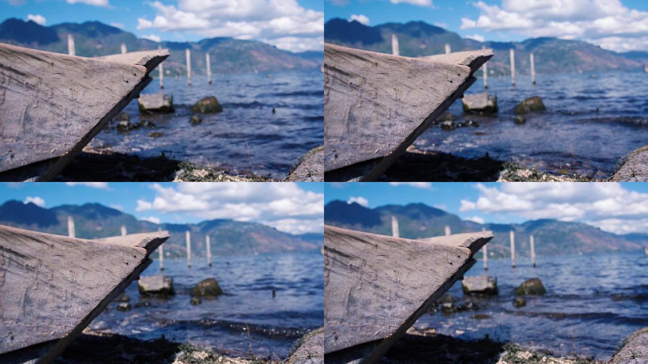 危地马拉阿蒂特兰湖的冥想景观