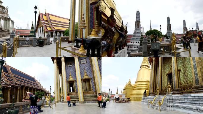 泰国曼谷著名的翡翠佛寺Phra Kaew。