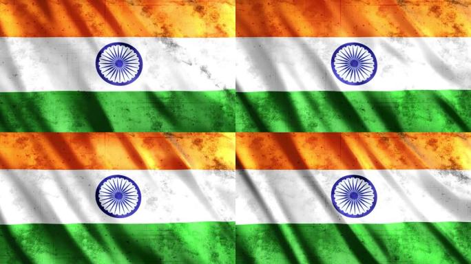 印度国旗乏味的东西