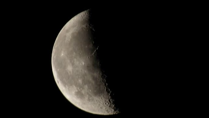 月亮的相位，最后四个，天空中最后四个的月亮，最近四个月的特写4k视频，