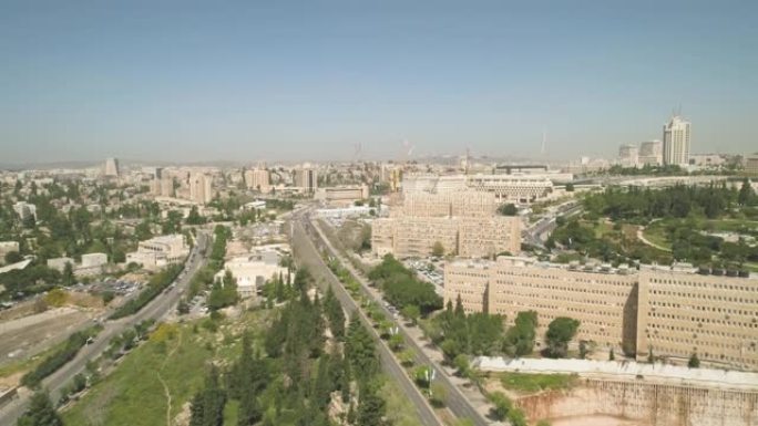 耶路撒冷议会大厦鸟瞰图，以色列国民议会政府