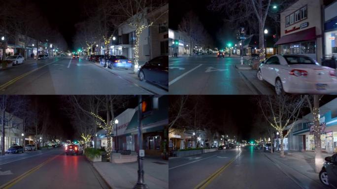 加利福尼亚州山景城的街道