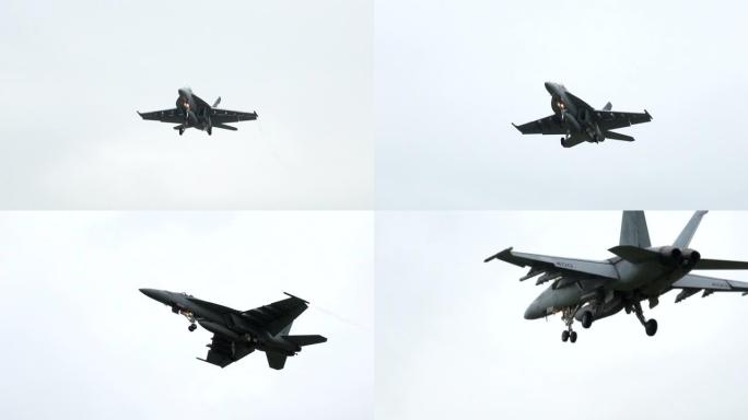 F/A 18大黄蜂野战航母着陆练习-海军航空设施厚木