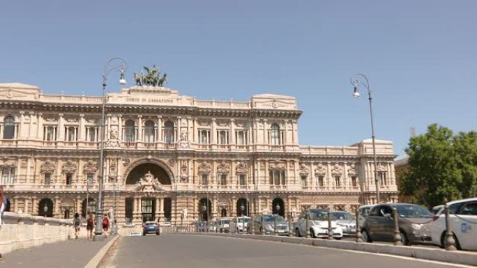 意大利最高法院，罗马市中心一座外观古老的美丽建筑。最高上诉法院