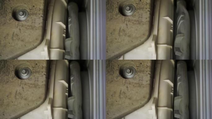 洗衣机过度滚筒振动石材配重橡胶密封顶视图滚筒失衡