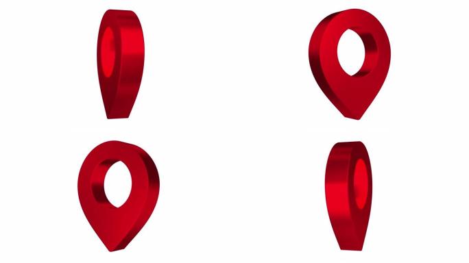 用alpha通道将地理位置固定在透明背景上。