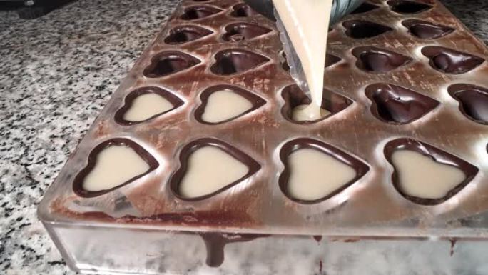 手工制作巧克力奶油能量磨具