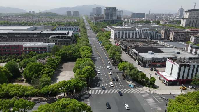 绍兴阳明北路航拍