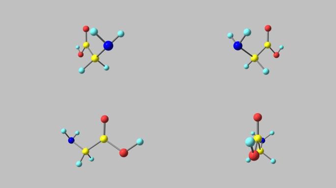 甘氨酸分子旋转视频全高清