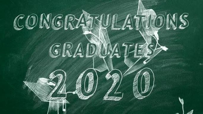 祝贺毕业生。2020。