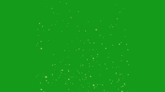绿屏背景萤火虫运动图形