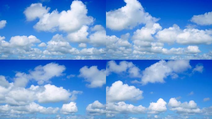 晴空的时光倒流蓝天白云天空素材天空视频