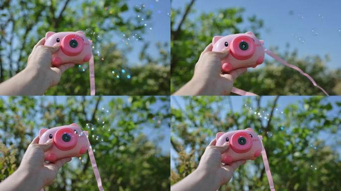 泡泡机 唯美 玩具 可爱 粉色