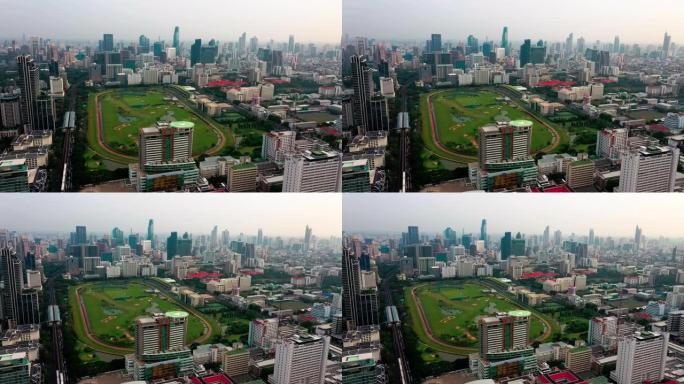 曼谷市空中拍摄，泰国赛马