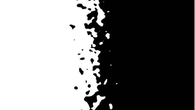 抽象CGI运动图形，带有移动的黑白形状的动画背景。CG运动设计循环。