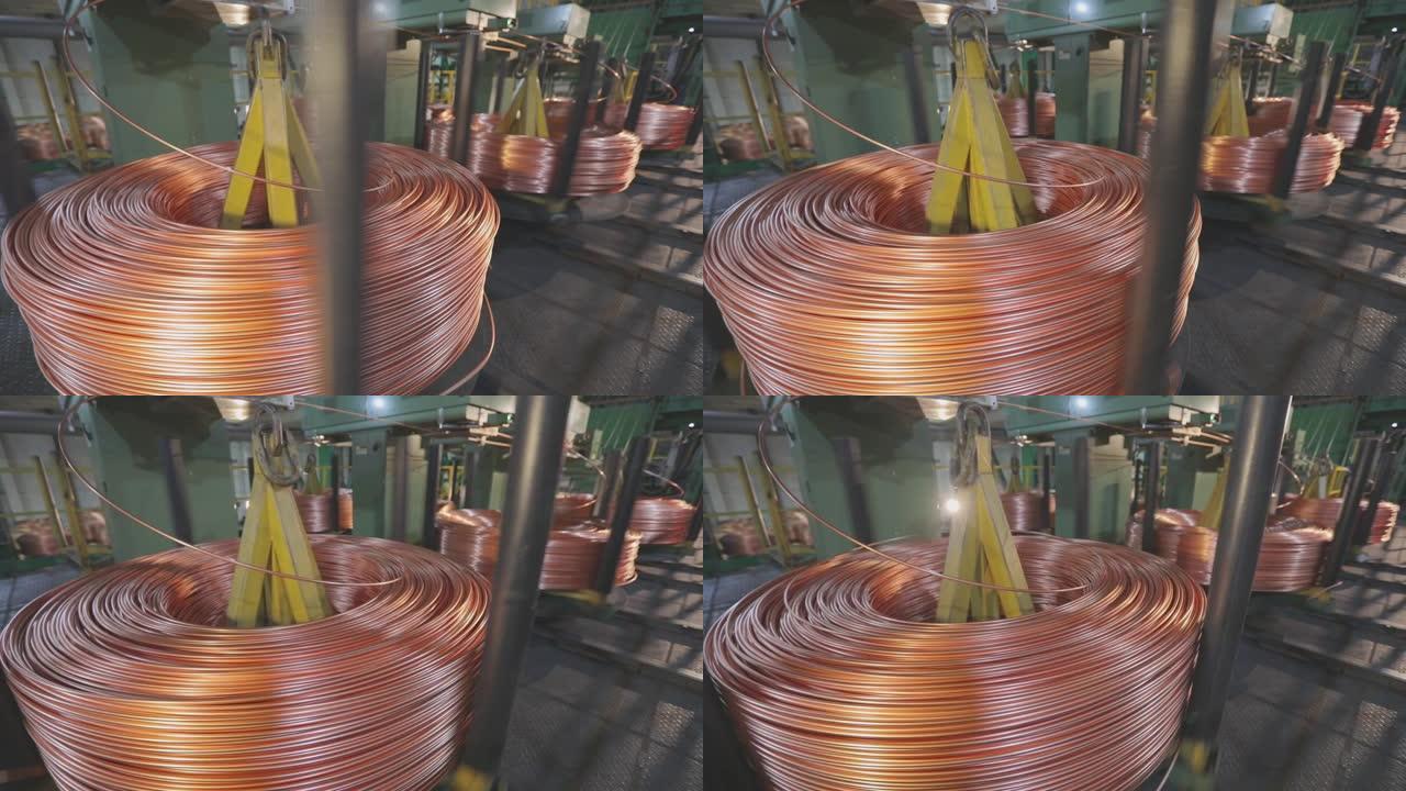 铜缆线轴旋转，铜缆制造工艺