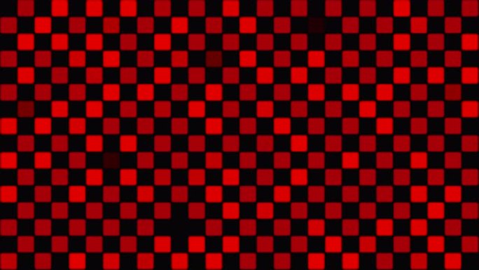 红色和黑色马赛克方形运动背景。4K