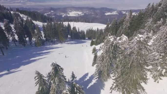 罗马尼亚波亚纳布拉索夫滑雪坡鸟瞰图11