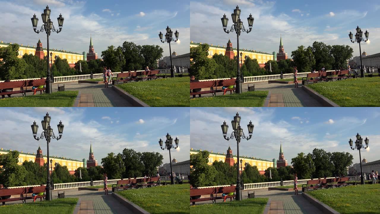 莫斯科的马内格广场。4K。