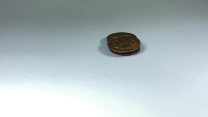 日本硬币，特写视频剪辑
