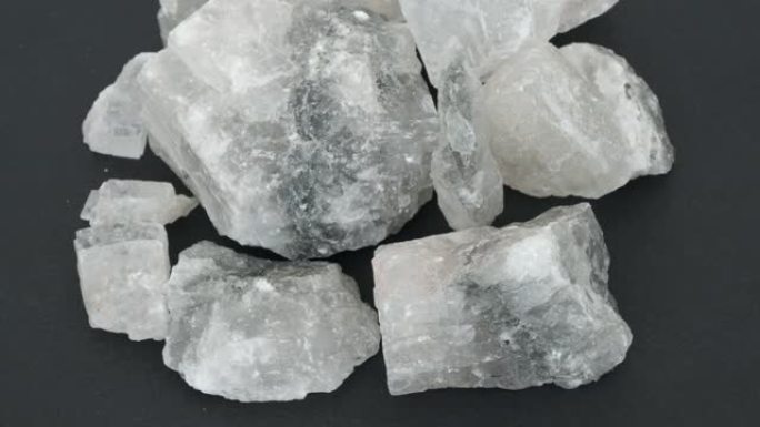 人类健康天然岩盐碎片，特写岩盐，