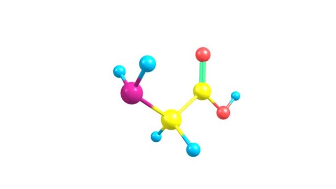 甘氨酸分子旋转视频全高清