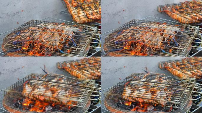 街头泰国菜，烤虾