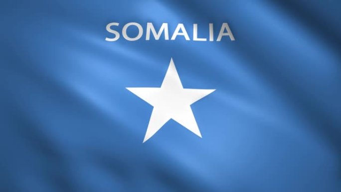 带有国名的索马利亚国旗