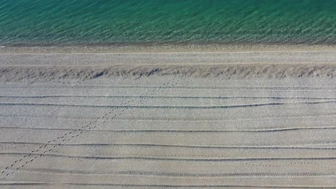 海景和海滩的鸟瞰图