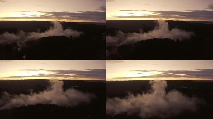 新西兰热仙境Wai-O-Tapu的火山活动导致的热沸腾泥浆和硫磺泉的地热景观
