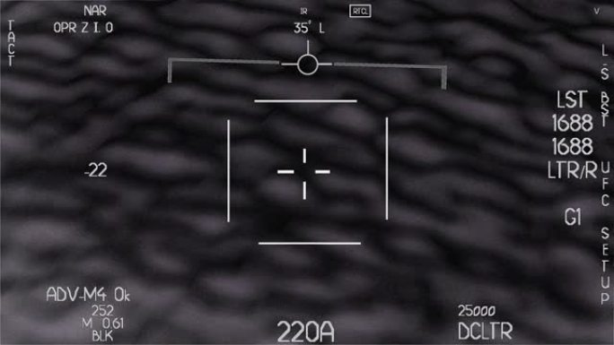 飞碟飞行动画。用特殊的黑白相机进行军事射击。一名军事战士发现飞碟