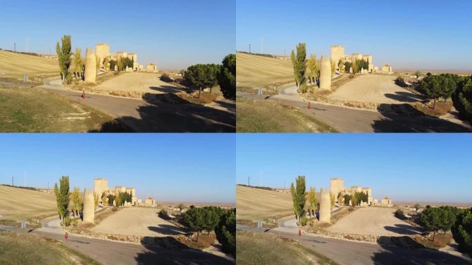 西班牙安普迪亚镇无人机视频视图