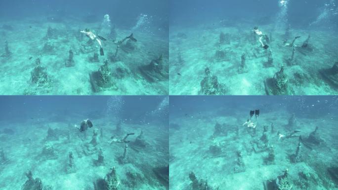 水下佛像浮潜巴厘岛