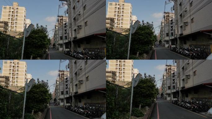 台湾新竹市当地城镇的街景