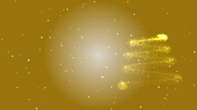 黄金圣诞树粒子抽象背景