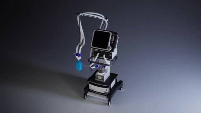 用于肺部机械通气的医用呼吸机。