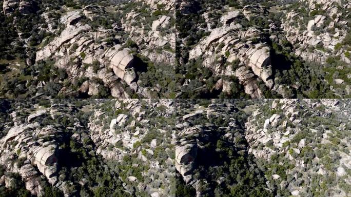 土耳其艾登市花岗岩悬崖上的Tor地形