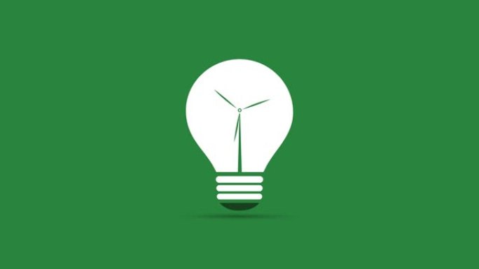 绿色生态能源概念视频动画