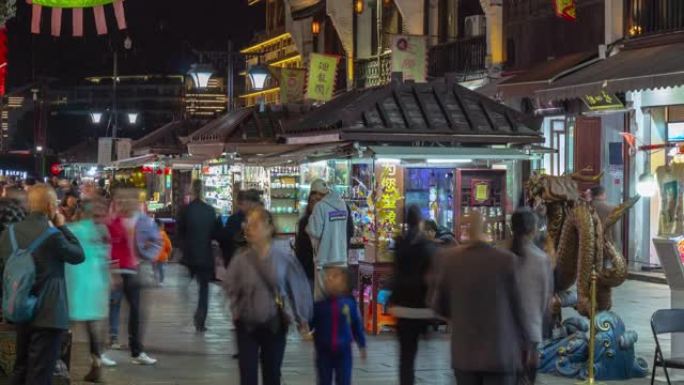 长沙市市中心著名的中央购物中心步行视点全景延时4k中国