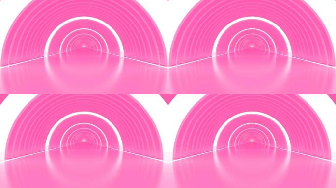 粉色数字环形背景圆形隧道
