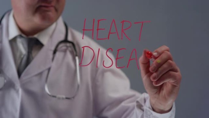 医生写术语心脏病