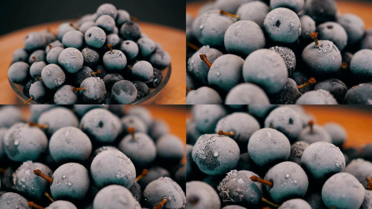 Sloes-黑刺的果实 (Prunus spinosa)