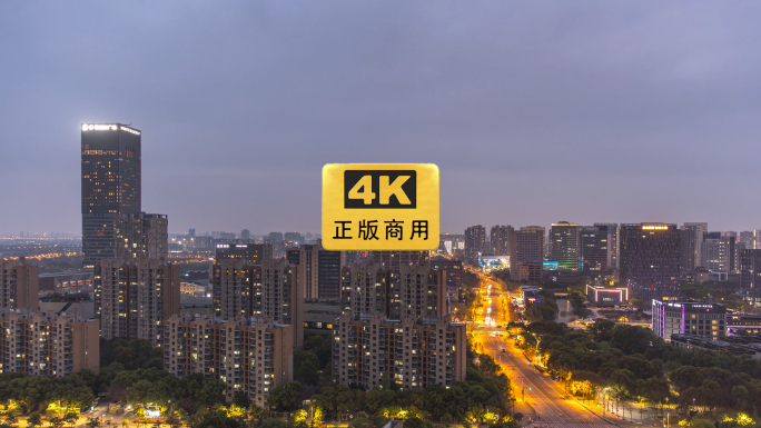 2023上海嘉定区地标建筑延时摄影4K