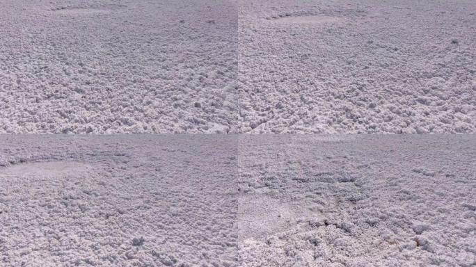 清洁盐水图案纹理。大盐湖。大盐水。空中无人机自上而下的视图。