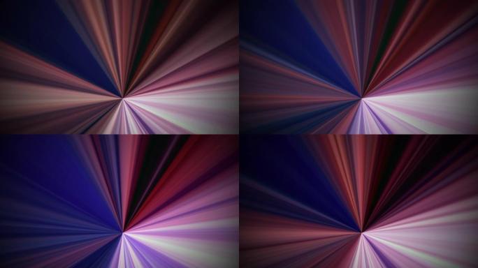 美丽的彩虹光径向背景动画。带有闪亮灯光的抽象运动背景。彩色渐变改变颜色光束。动态壁纸背景。